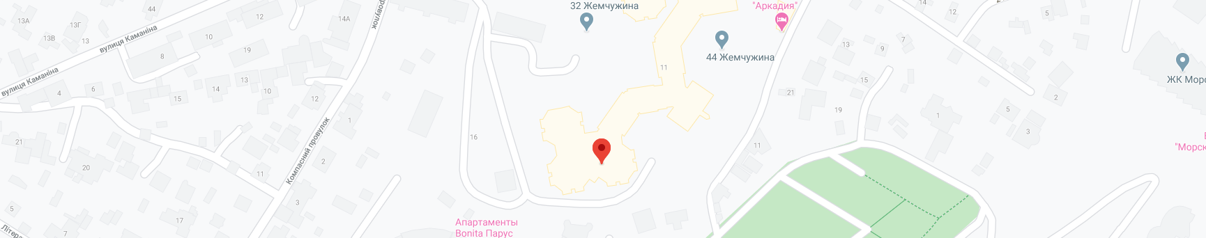 Карта Google ЖК 48 Жемчужина