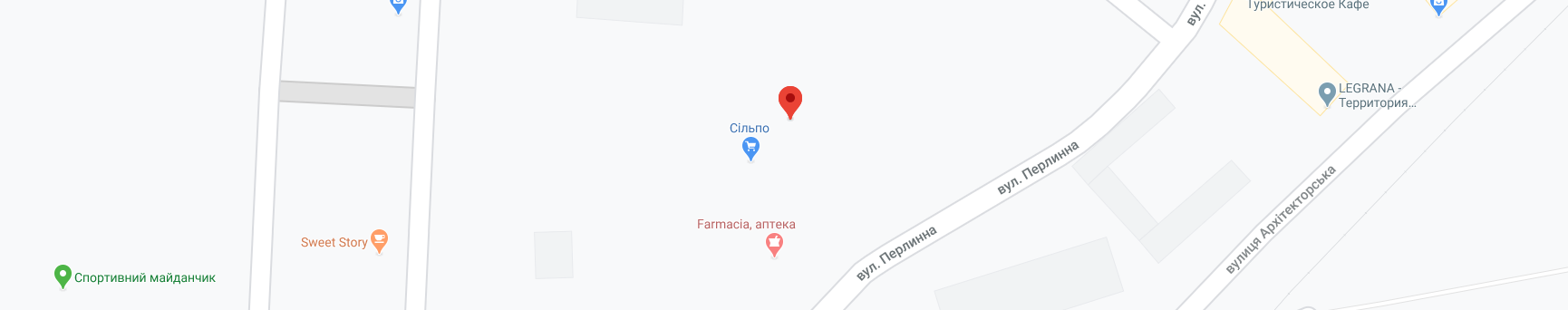 Карта Google ЖК 53 Жемчужина